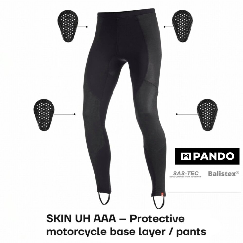 Pando Moto Skin UH AAA | unisex armored motorcycle base layer leggings